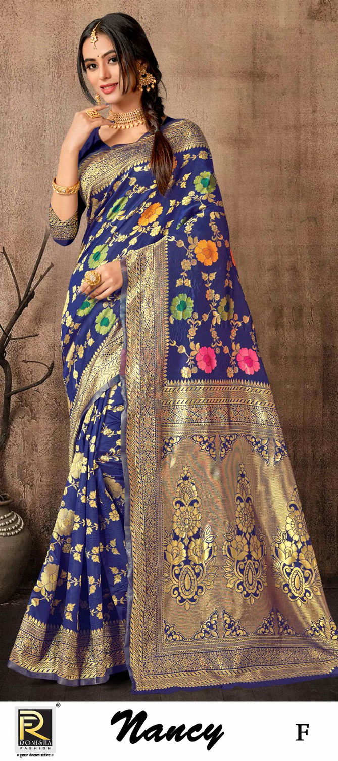 Ronisha Nancy Banarasi Silk Sarees Catalog
